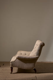 Victorian Country house armchair with shapely sides - TallBoy Interiors