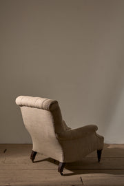 Victorian Country house armchair with shapely sides - TallBoy Interiors