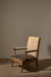 19th Century Bobbin turned open armchair - TallBoy Interiors