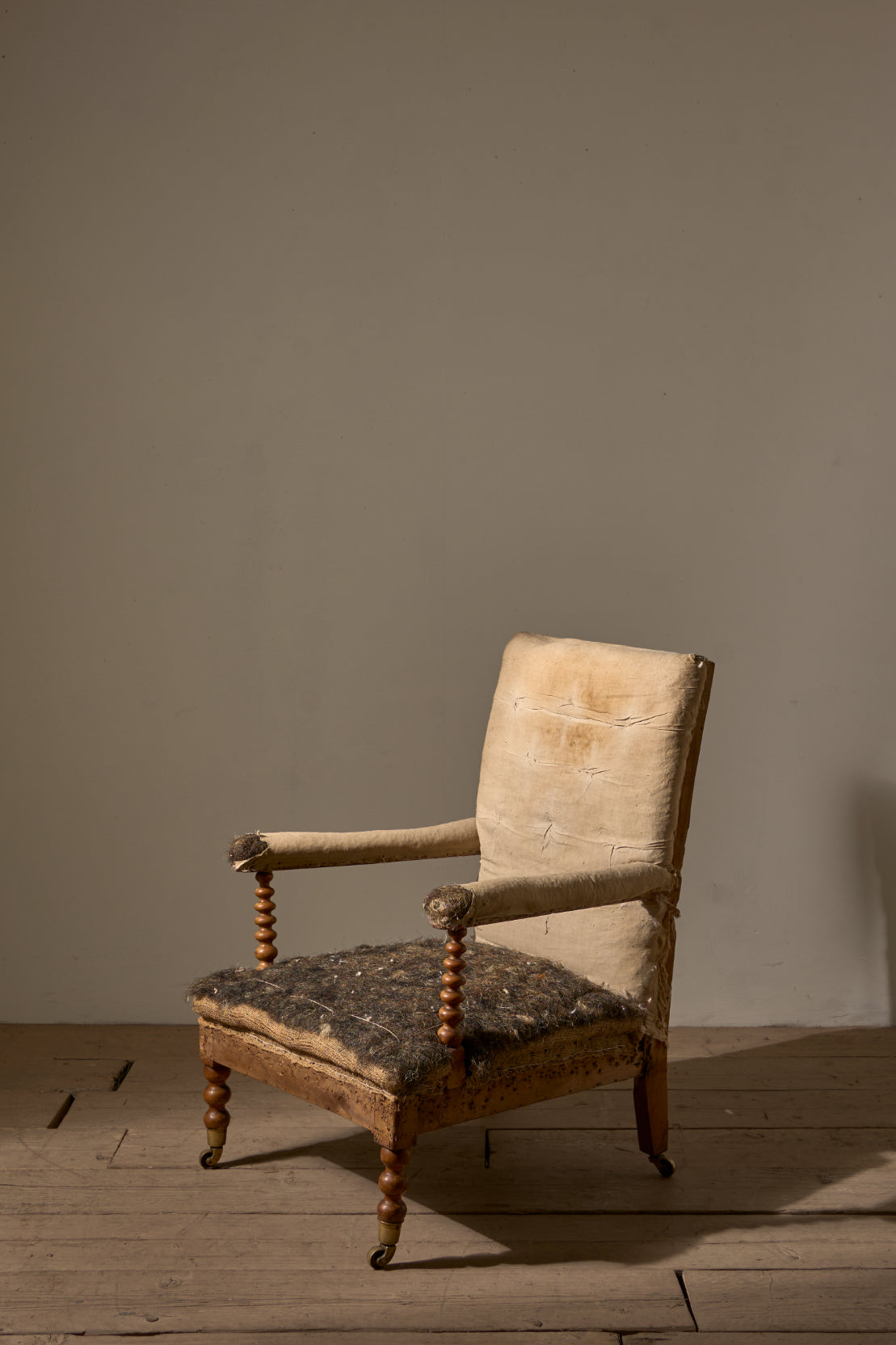 19th Century Bobbin turned open armchair - TallBoy Interiors