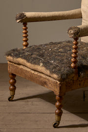 19th Century Bobbin turned open armchair - TallBoy Interiors