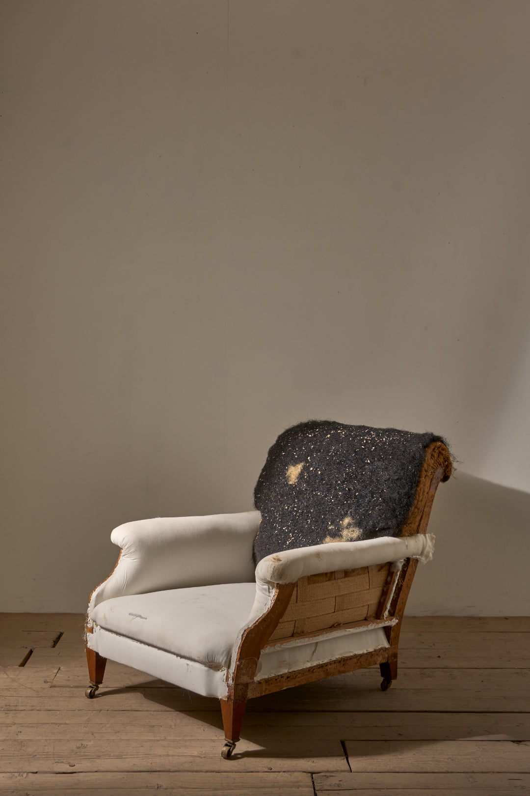 Early 20th century Very large deep seated country house armchair - TallBoy Interiors
