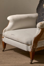 Early 20th century Very large deep seated country house armchair - TallBoy Interiors