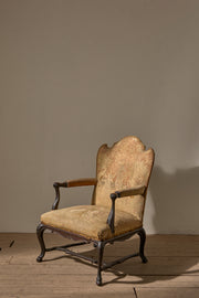 George 1st Style Irish armchair in Tapestry fabric - TallBoy Interiors