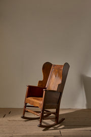 18th century Oak lambing rocking chair - TallBoy Interiors