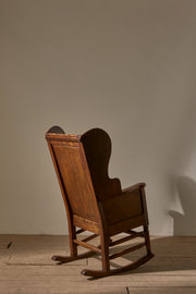 18th century Oak lambing rocking chair - TallBoy Interiors