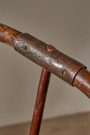 18th Century original brown painted hoop back Windsor chair - TallBoy Interiors