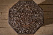Large 19th century Anglo Indian Padauk side table - Leaf design - TallBoy Interiors