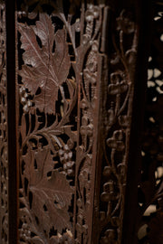 19th Century Anglo Indian Padauk side table - Leaf design - TallBoy Interiors