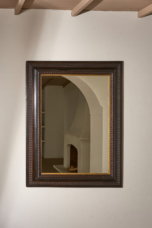 Large 19th century Ebonised Italian mirror - No1