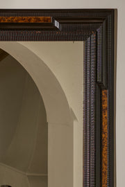 Very large 19th century Italian Ebonised and faux tortoiseshell mirror - No3 - TallBoy Interiors