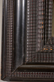 Very large 19th century Italian Ebonised and faux tortoiseshell mirror - No3 - TallBoy Interiors