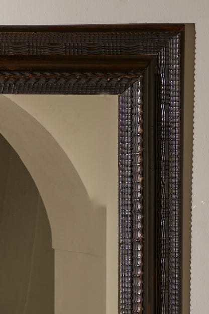 Very Large 19th century Ebonised Italian wall mirror - No4