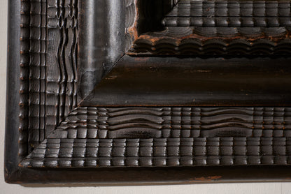 Very Large 19th century Ebonised Italian wall mirror - No4