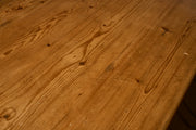 3.5m Early 20th century Pine and oak oval dining table - TallBoy Interiors