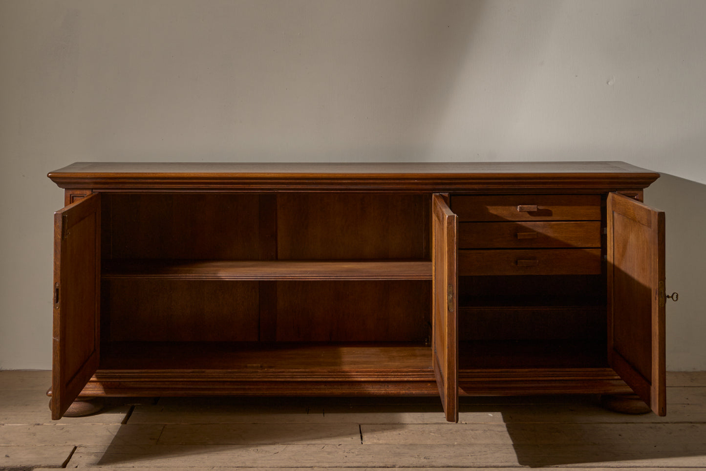 Mid 20th century Oak brutalist sideboard