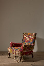 19th Century English country house in antique Kilim upholstery - TallBoy Interiors