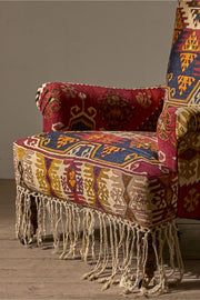 19th Century English country house in antique Kilim upholstery - TallBoy Interiors