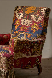 19th Century English country house in antique Kilim upholstery - TallBoy Interiors