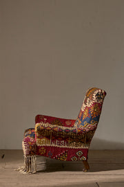 19th Century English country house in antique Kilim upholstery - TallBoy Interiors