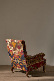 19th Century English country house in antique Kilim upholstery - TallBoy Interiors