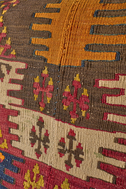 19th Century English country house in antique Kilim upholstery