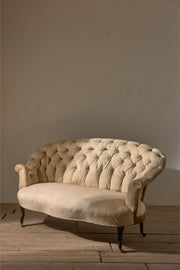 Rare pair of Napoleon III Buttoned back sofas - TallBoy Interiors