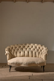 Rare pair of Napoleon III Buttoned back sofas - TallBoy Interiors