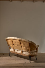Rare pair of Napoleon III Buttoned back sofas - TallBoy Interiors