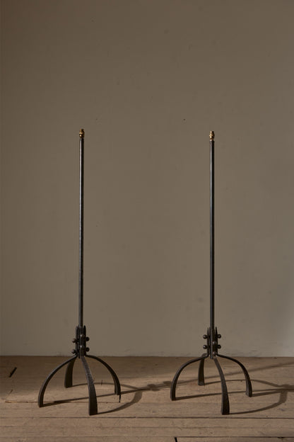 Pair of Mid 20th century Brutalist floor lamps