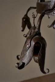Early 20th Century estate made blacksmith hanging light - TallBoy Interiors