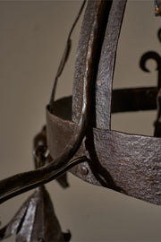 Early 20th Century estate made blacksmith hanging light - TallBoy Interiors