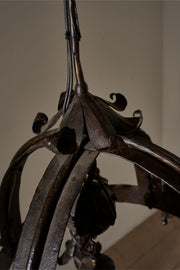 Early 20th Century estate made blacksmith hanging light - TallBoy Interiors
