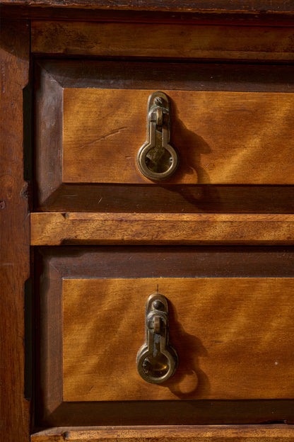 19th Century Aesthetic movement Satin wood and mahogany desk
