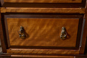 19th Century Aesthetic movement Satin wood and mahogany desk - TallBoy Interiors