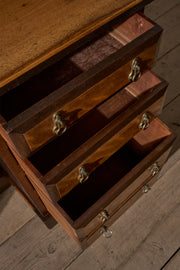19th Century Aesthetic movement Satin wood and mahogany desk - TallBoy Interiors