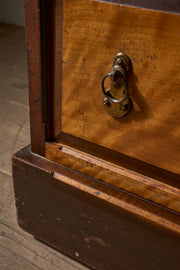 19th Century Aesthetic movement Satin wood and mahogany desk - TallBoy Interiors