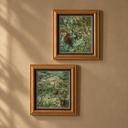 Pair of original Mixed media abstract paintings by Philip Wiseman - TallBoy Interiors