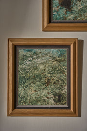 Pair of original Mixed media abstract paintings by Philip Wiseman - TallBoy Interiors