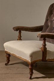 19th Century Howard and sons style open armchair - TallBoy Interiors