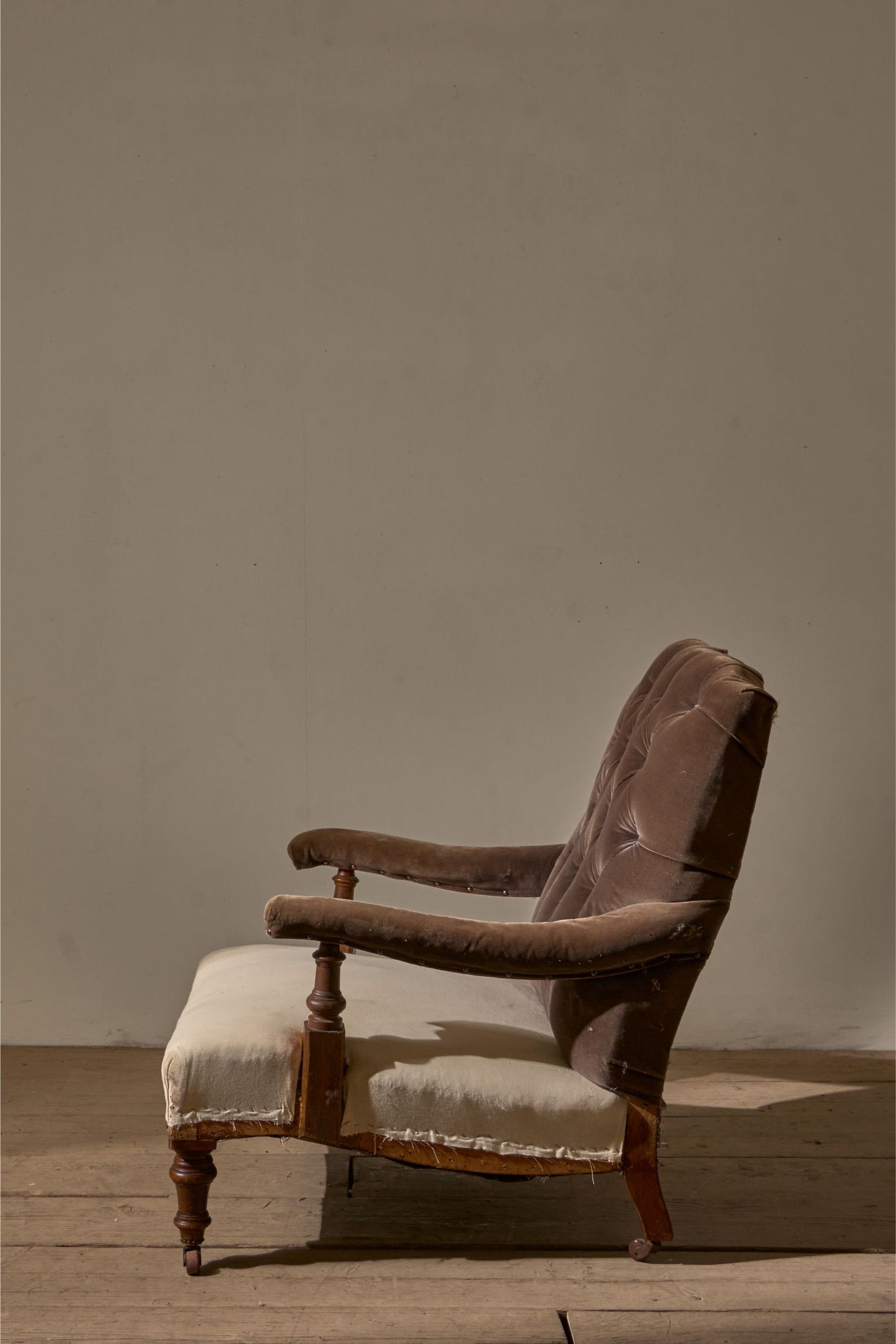 19th Century Howard and sons style open armchair