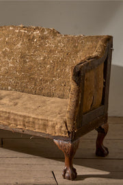 19th Century ball and claw footed campaign sofa - TallBoy Interiors