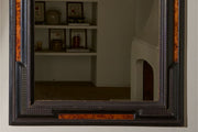 Large 19th century Italian Ebonised and faux tortoiseshell mirror - No6 - TallBoy Interiors