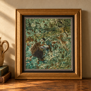 Pair of original Mixed media abstract paintings by Philip Wiseman - TallBoy Interiors