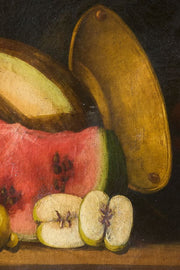 18th Century Italian still life - Fish and Melon - TallBoy Interiors
