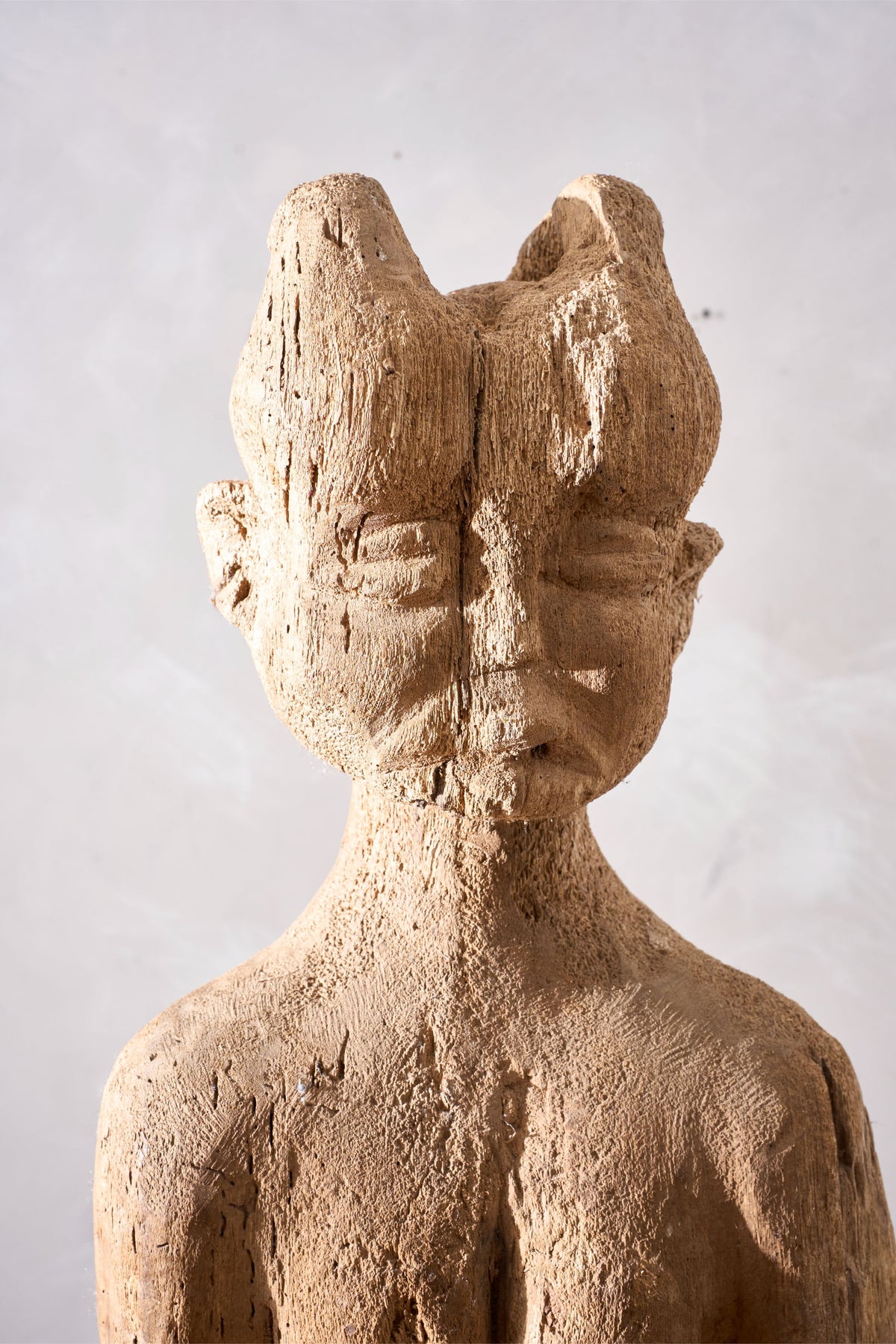 Large 20th Century carved wood African figure - TallBoy Interiors