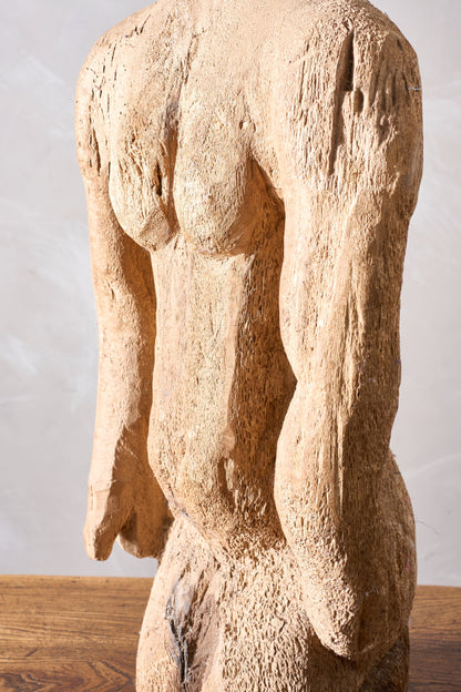 Large 20th Century carved wood African figure