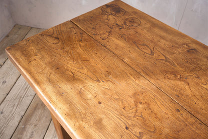18th Century two plank elm dining table