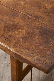 18th Century two plank elm dining table - TallBoy Interiors