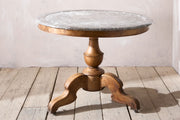 Early 19th century Walnut and Grey marble Gueridon Table - TallBoy Interiors